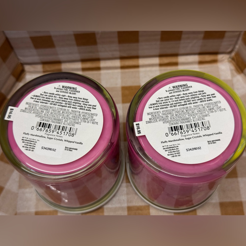 NEW B&BW x Peeps Marshmallow (2) PEEPIN IT REAL single wick candles - Picture 3 of 5